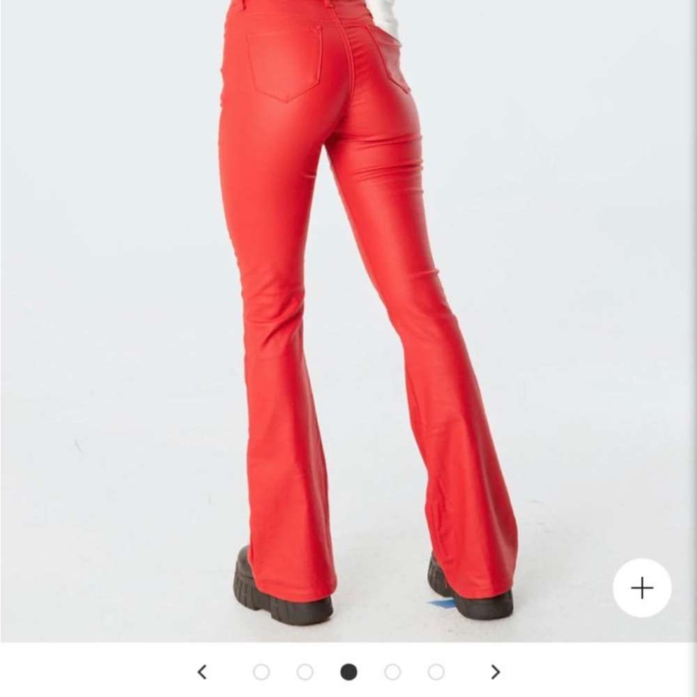 Edikted Bold Red Flare Pants